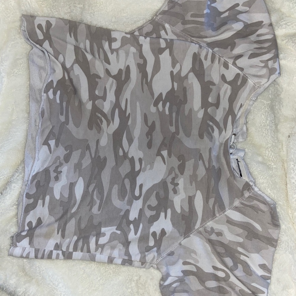 Grey Camo Top
